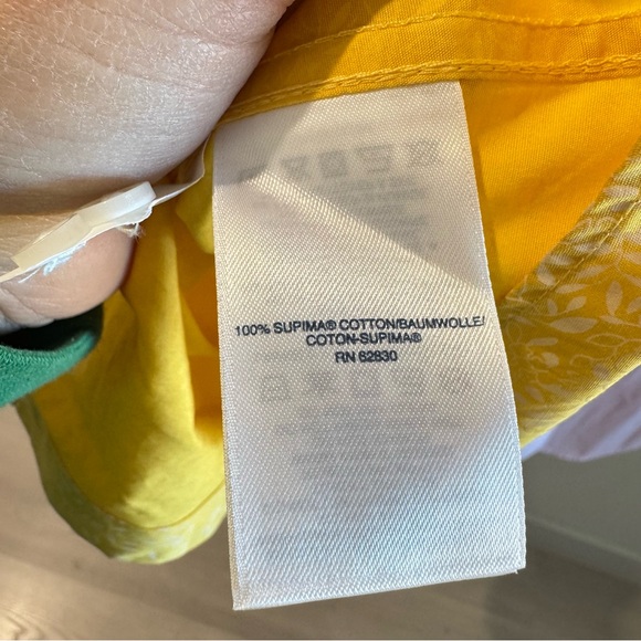 Lands End Size 8  Cotton Button Up Bundle x 3 Shirts Orange Pink Yellow‎ - Picture 8 of 9